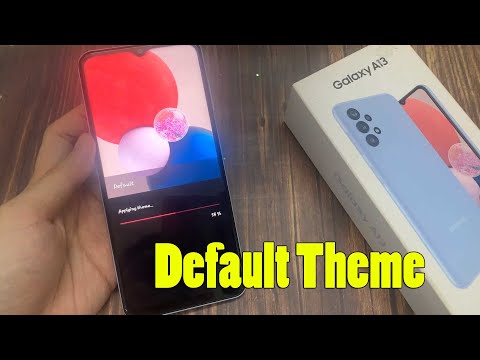 How To Reset Default Theme On Samsung Galaxy A13