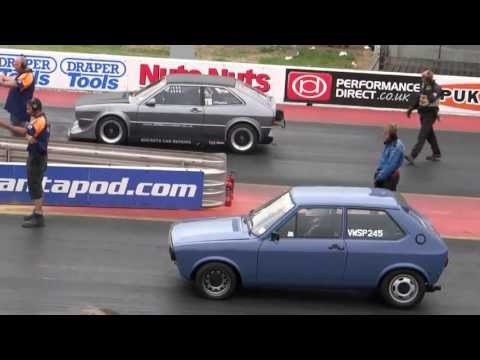 2013 Bug Jam 27 Paul Jordan's Mk1 VW Scirocco 1/4 Mile - 9.41