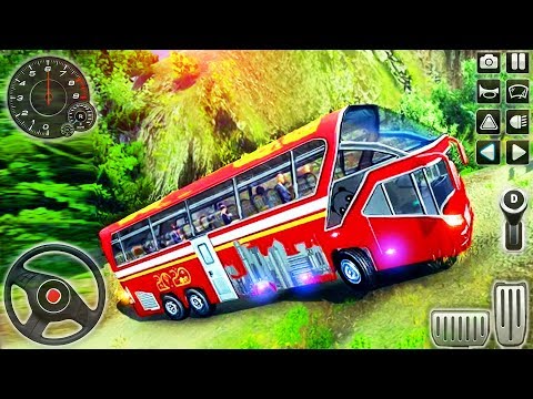 Offroad Coach Modern Bus Driving Simulator 2020 - Uphill Drive Transport - Android GamePlay