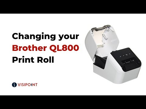 Changing your Brother QL800 Print Roll | VisiPoint