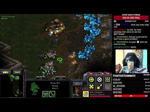CHALLENGE KILL 1SCV AT THE BEGINNING OF THE GAME STARCRAFT REMASTERED @SYLPHID
