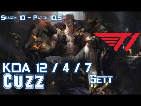 T1 Cuzz SETT vs LEE SIN Jungle - Patch 10.5 KR Ranked