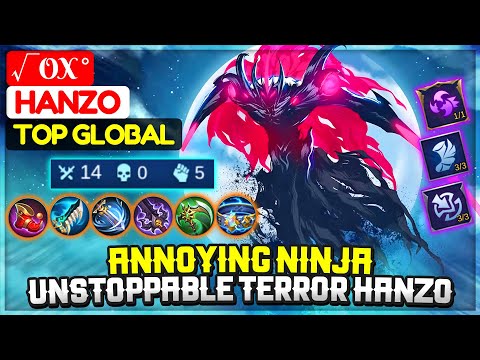 Annoying Ninja, Unstoppable Terror Hanzo [ Top 7 Global Hanzo ] √ox ° - Mobile Legends