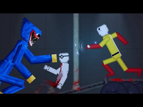 SAITAMA against Huggy and Zombie in People Playground