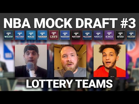 NBA Mock Draft #3 | Pistons, Pelicans, Magic, Raptors, Thunder Top 5