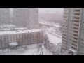 Снегопад в Москве 1 апреля 2014 года 
