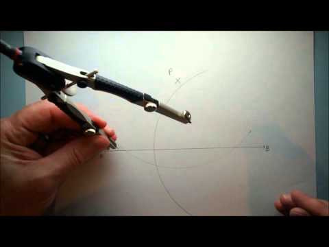 Construct dropping perpendicular from point to line