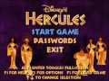 Disney S Hercules Action Game Main Menu