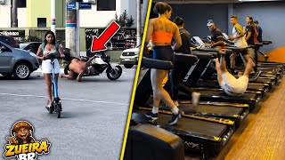 ELA NEM PERCEBEU O QUE ACONTECEU ATRÁS DELA - 😂 OS TOMBOS MAIS ENGRAÇADOS DA INTERNET!