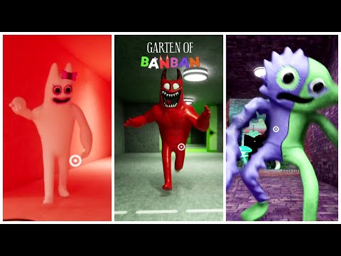 Garten of Banban 2 vs 3 vs 4 All Chase Ending..