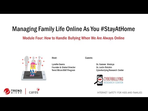 Managing Family Life Online - Webinar 4 - How to Handle Bullying When We're Online