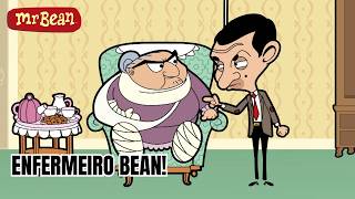 O Mr Bean Partiu o Braço à Dona Wicket! | Mr Bean Em Portugues