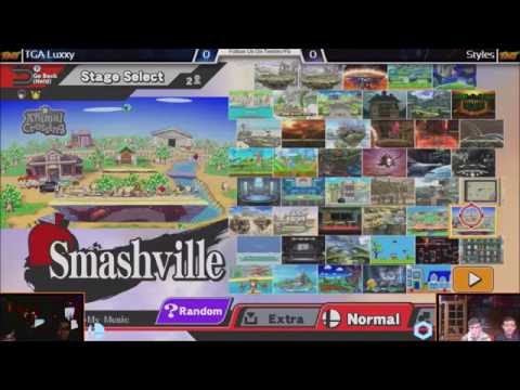 Smash 4 TNT 5-26-16 | Round 3 | TGA DBs Luxxy (Robin) VS Styles (Zip Zap Mouse)