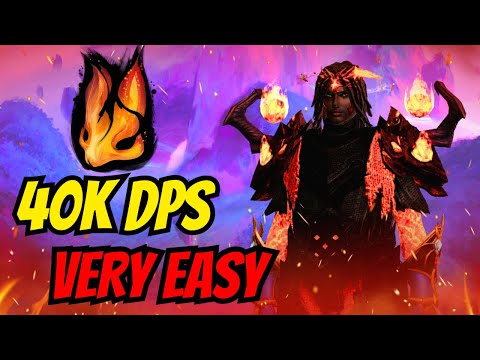 THE EASIEST 40K DPS BUILD : INFERNO POWER EVOKER | Guild Wars 2 Visions Of Eternity
