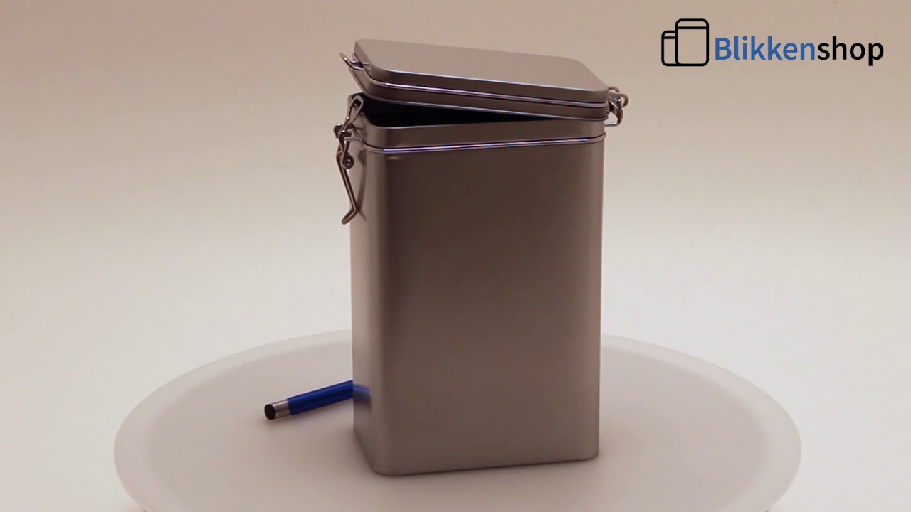 Beugelblik koffie zilver (500 gram) - 120x75x185 mm