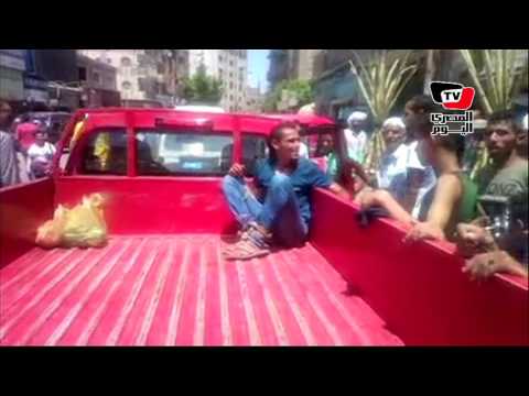 مواطنون يمسكون لصا حاول سرقة جزار بسوق الجمعة في الإسماعيلية 