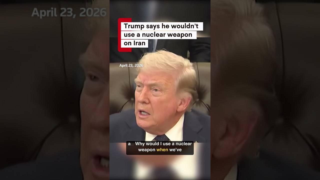 Trump: 'No Nuclear Weapon' against Iran. Why would a stupid question like that be asked?