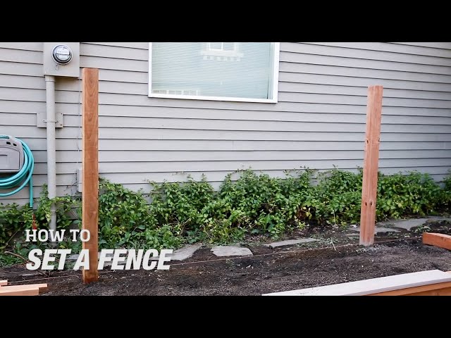 How To Set a Fence Post