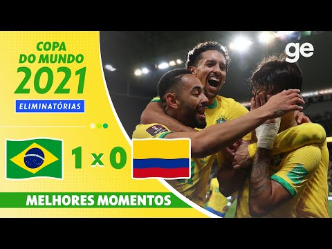 Gols e lances de Brasil x Colômbia