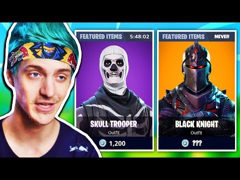 Ninja Explains Why Skull Trooper NEVER Was As Rare As BLACK KNIGHT SKIN | Fortnite Daily Moments