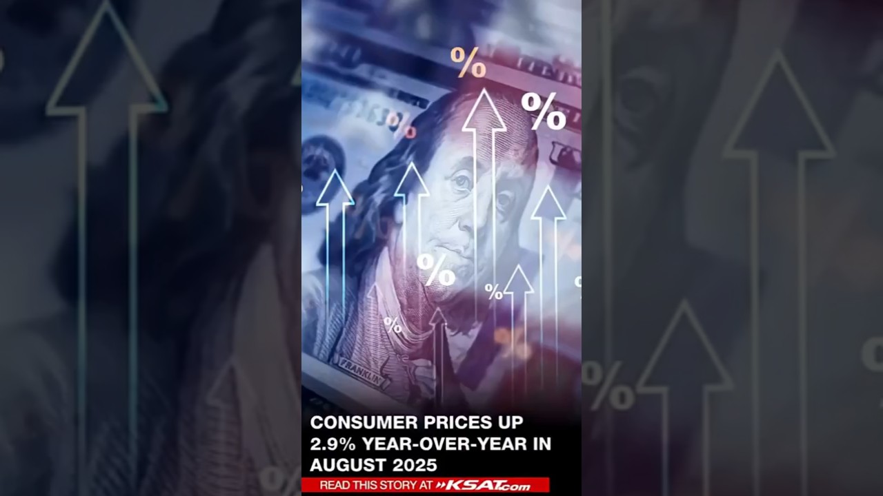 Consumer prices up 2.9 year-over-year in August 2025