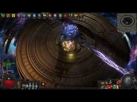 【POE】3.21 Face Tanking and Killing Uber Maven in 50sec / 吃釋界大腦爆炸再送他上西天