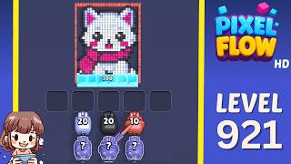 Pixel Flow Level 921 Solution Walkthrough