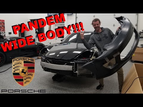 PANDEM Porsche Cayman Test Fit!!! SO WIDE!!!