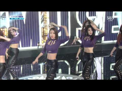 131215 인기가요 나인뮤지스(9Muses, Nine Muses) - Glue