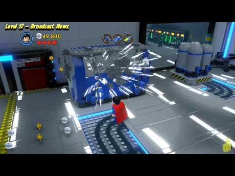 The Lego Movie Videogame: Level 12 Broadcast News - FREE PLAY - (Pants & Gold Manuals) - HTG