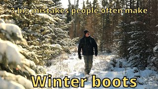 3 big mistakes people often make with winter boots