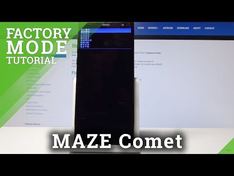 Factory Mode in MAZE Comet - How to Enter & Use Test Menu