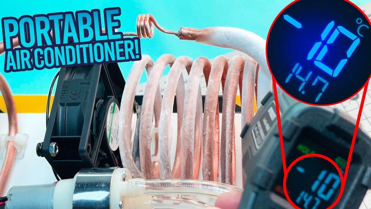 How to Make a Powerful Mini Freezer - Portable Mini Air Conditioner up to -10ºC