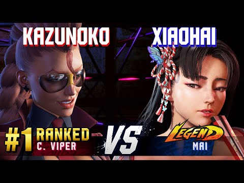 SF6 ▰ KAZUNOKO (#1 Ranked C.Viper) vs XIAOHAI (Mai) ▰ High Level Gameplay