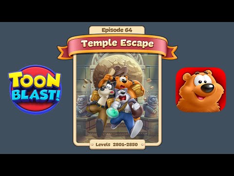 Toon Blast Episode 64 - Temple Escape (Levels 2801-2850)