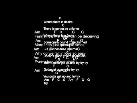 Pink - Try (Lyric and Chord)