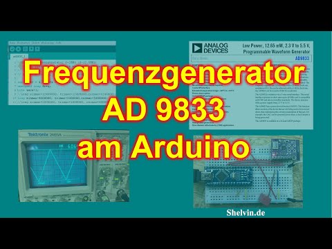 #9 AD9833 DDS & Arduino Frequenzgenerator für Sinus, Dreieck und Rechteck.