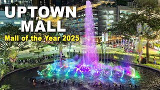 UPTOWN MALL at Night | Las Vegas-Style Fountain, Night Dining Bliss & Towering Views in BGC