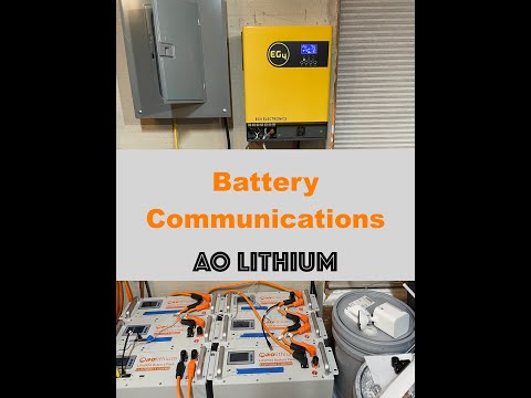 Setup battery communications EG4 3kw Inverter and aolithium lifepo4 server rack batteries 3000EHV-48