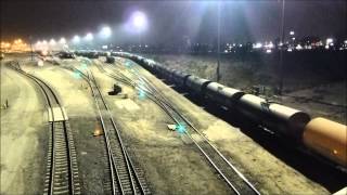 preview picture of video 'Union Pacific Trains at Pepper Ave. - UP's West Colton Yard, Endless Action & SD40's!'