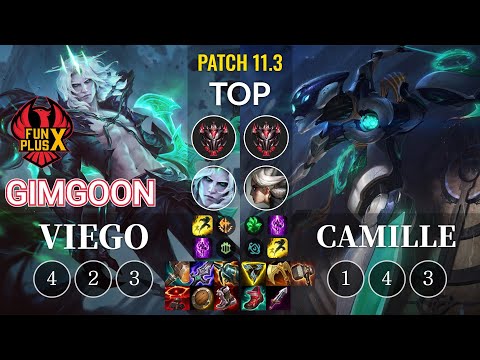 FPX GimGoon Viego vs Camille Top - KR Patch 11.3