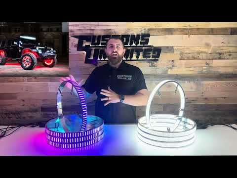 Customs Unlimited Plug And Play Pure White & Color Changing Wheel Lights