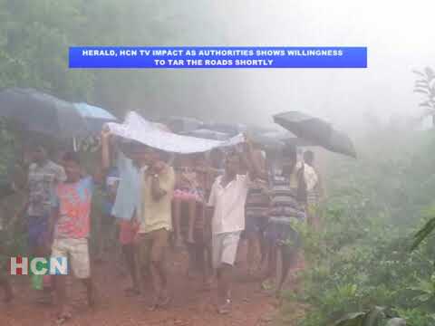 HERALD, HCN TV IMPACT AS AUTHORITIES SHOWS WILLINGNESS TO TAR THE ROADS SHORTLY