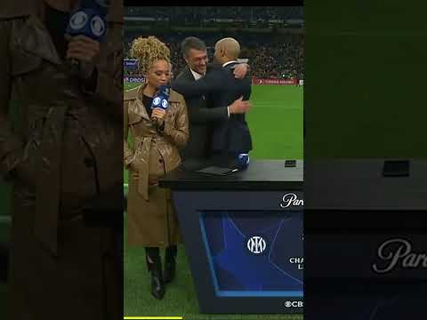 Thierry Henry gets a lot of love at the san siro 🤣 #footballshorts #shorts