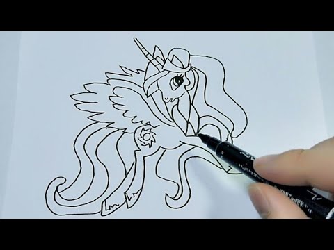 【酥饼卡通】儿童简笔画视频教程之小马，让孩子快速学会画画，步骤详细实用