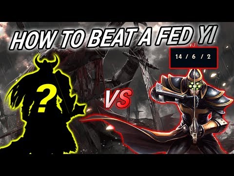 The only champion that can defeat a fed master yi...