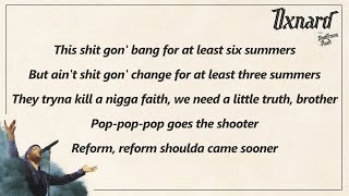 Anderson .Paak - 6 Summers (Lyrics)