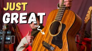 Video thumbnail for 5 reasons why I DIG it : Harley Benton GS-Travel E-Mahogany | Review | Affordable Travel Guitar by Johan Joos Laur