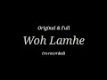 Woh Lamhe Full Song Zeher Mithoon Atif Aslam High Volume High Quality