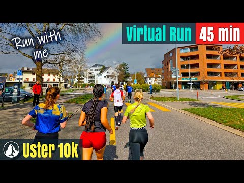 Uster SM 10KM 🇨🇭 Switzerland Wonderland | Treadmill Running | Virtual Run #77